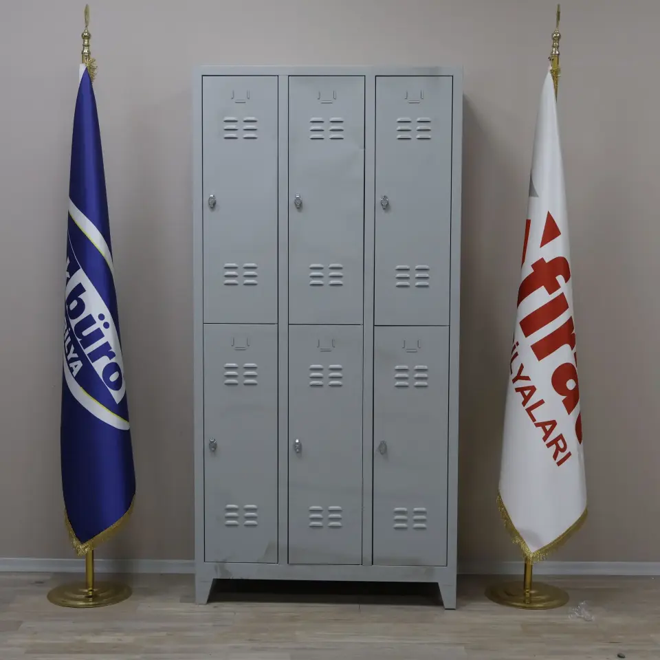 6'lı Çelik Soyunma Dolabı (Eko 6'lı)