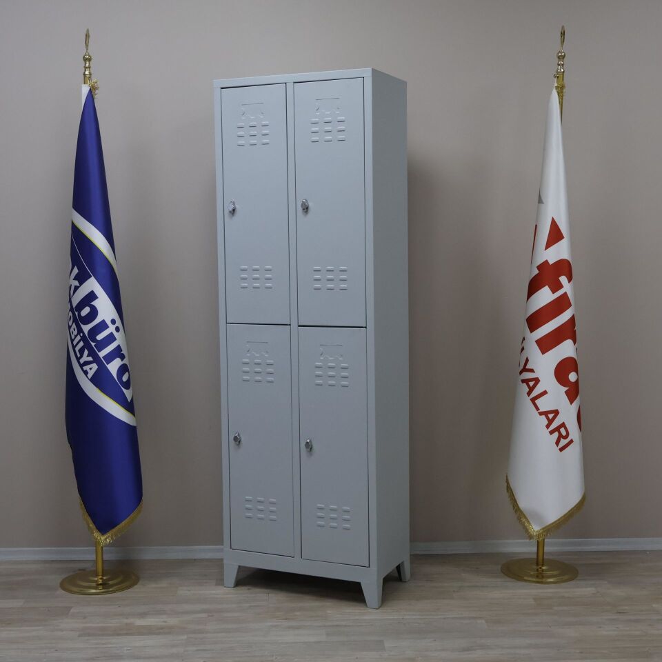 4'Lü Çelik Soyunma Dolabı (Eko 4'lü)