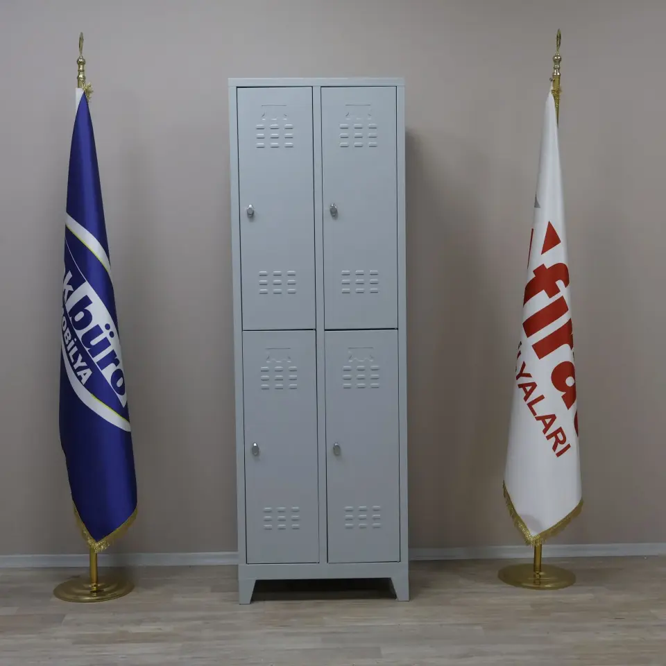 4'Lü Çelik Soyunma Dolabı (Eko 4'lü)