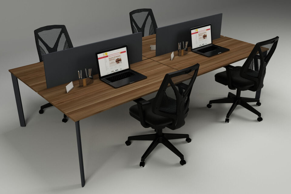 Beşgen Dörtlü Workstation