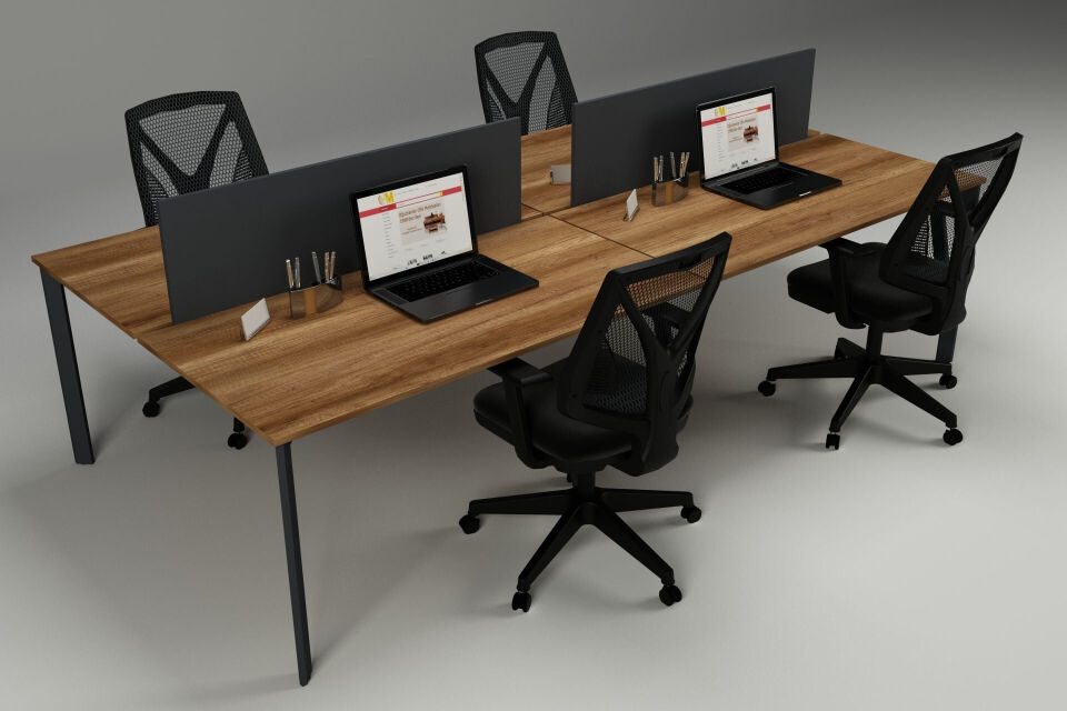 Beşgen Dörtlü Workstation