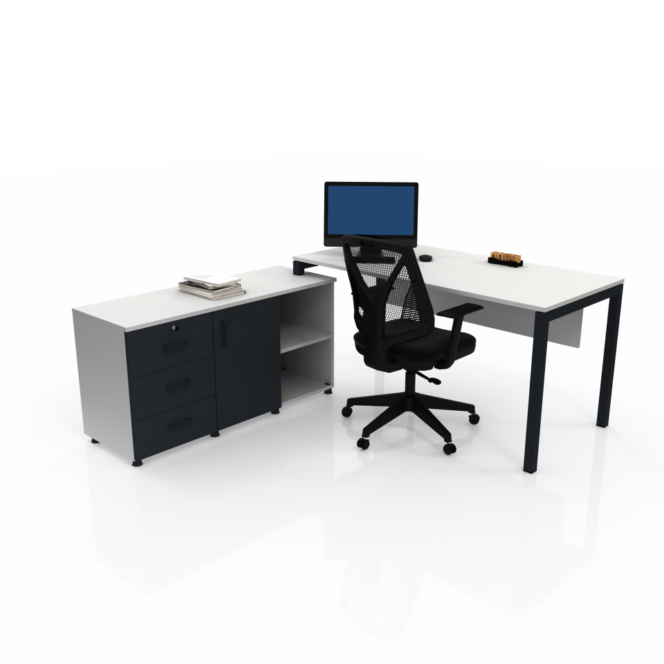 Ring Etajerli Çalışma Masası
