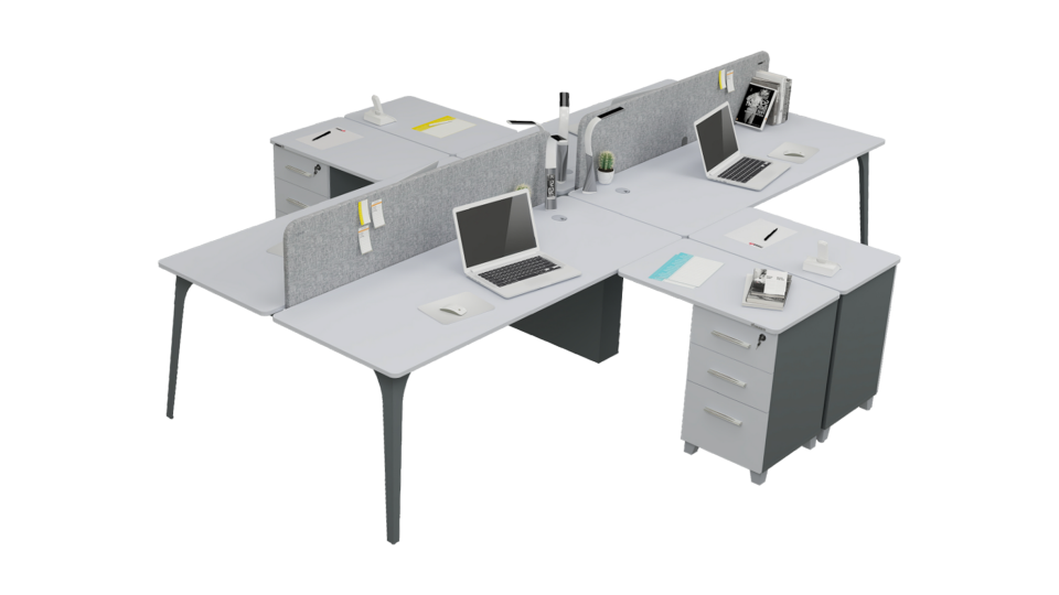 Compact Dörtlü Çalışma Masası CWO 22 01